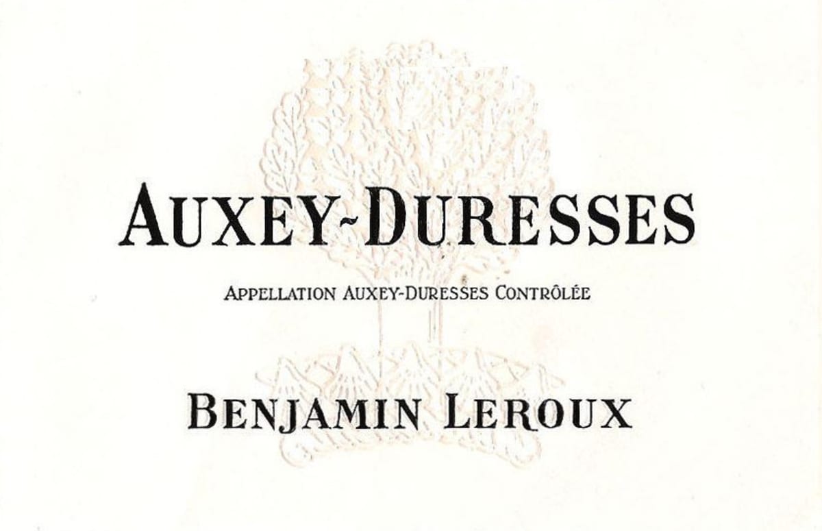 Benjamin Leroux Auxey-Duresses 2012 Front Label