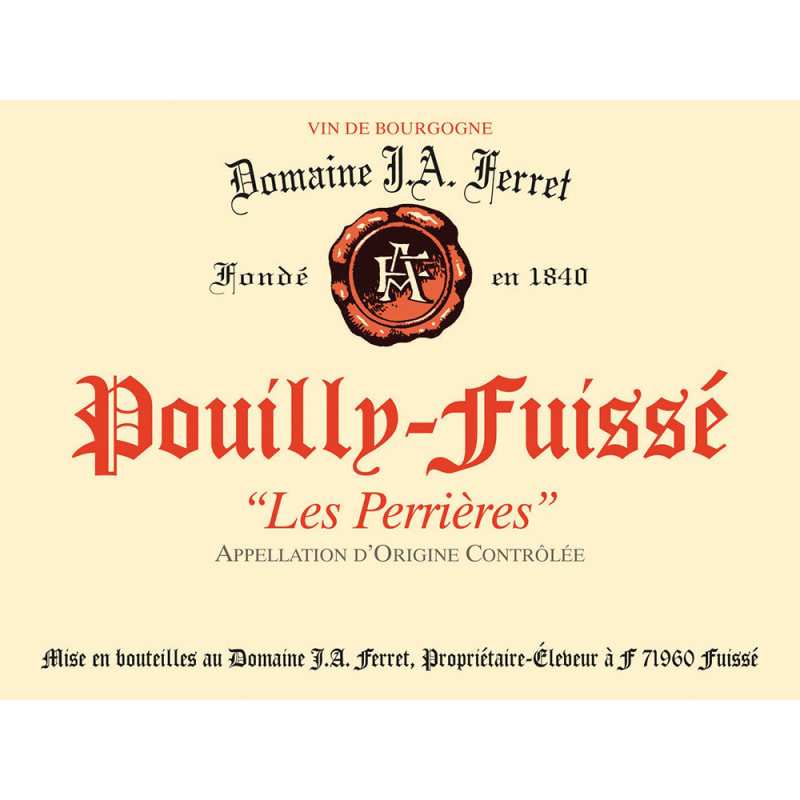 Domaine Ferret Pouilly-Fuisse Les Perrieres 2014 Front Label