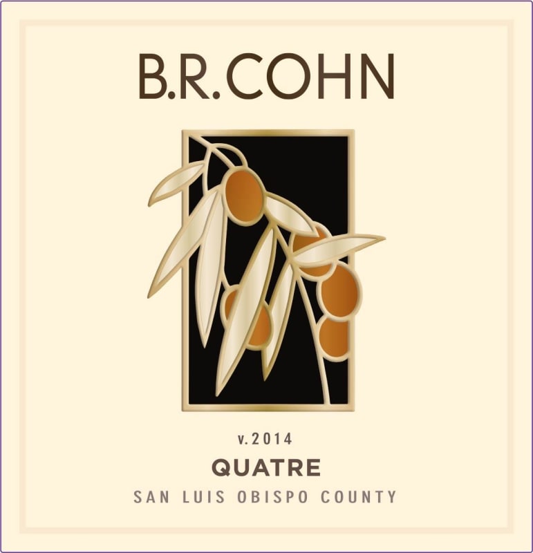 B.R. Cohn Quatre Red Blend 2014 Front Label