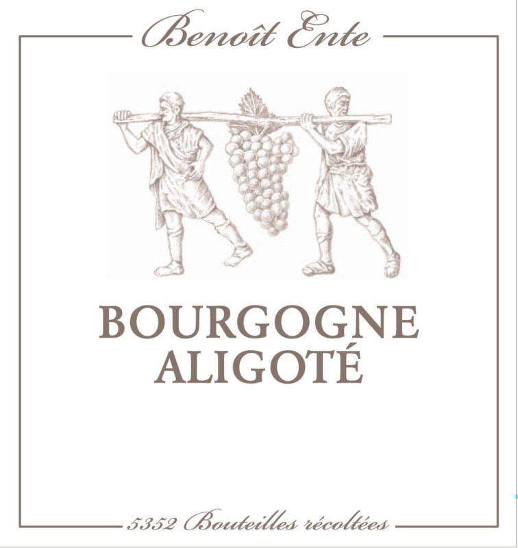 Benoit Ente Bourgogne Aligote 2014 Front Label