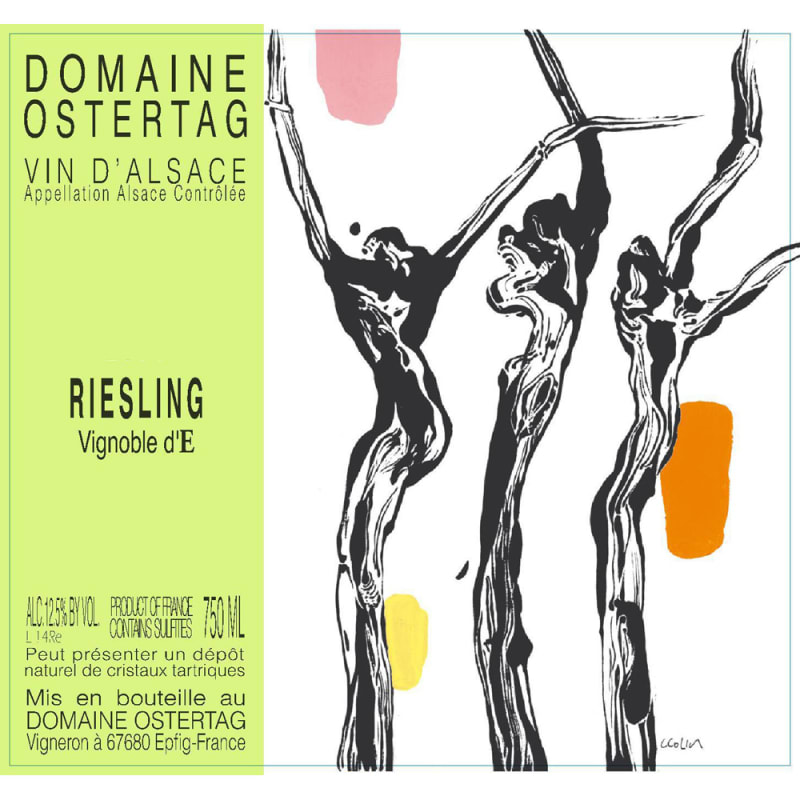Ostertag Vignoble d'E Riesling 2015 Front Label