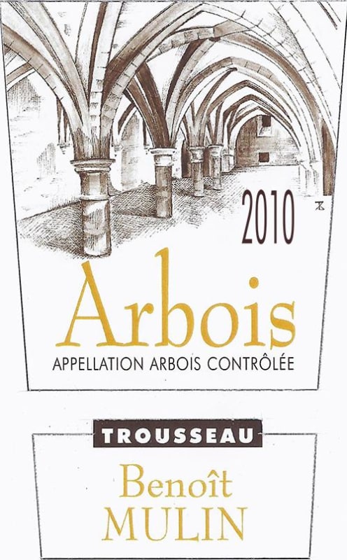 Benoit Mulin Arbois Trousseau 2010 Front Label