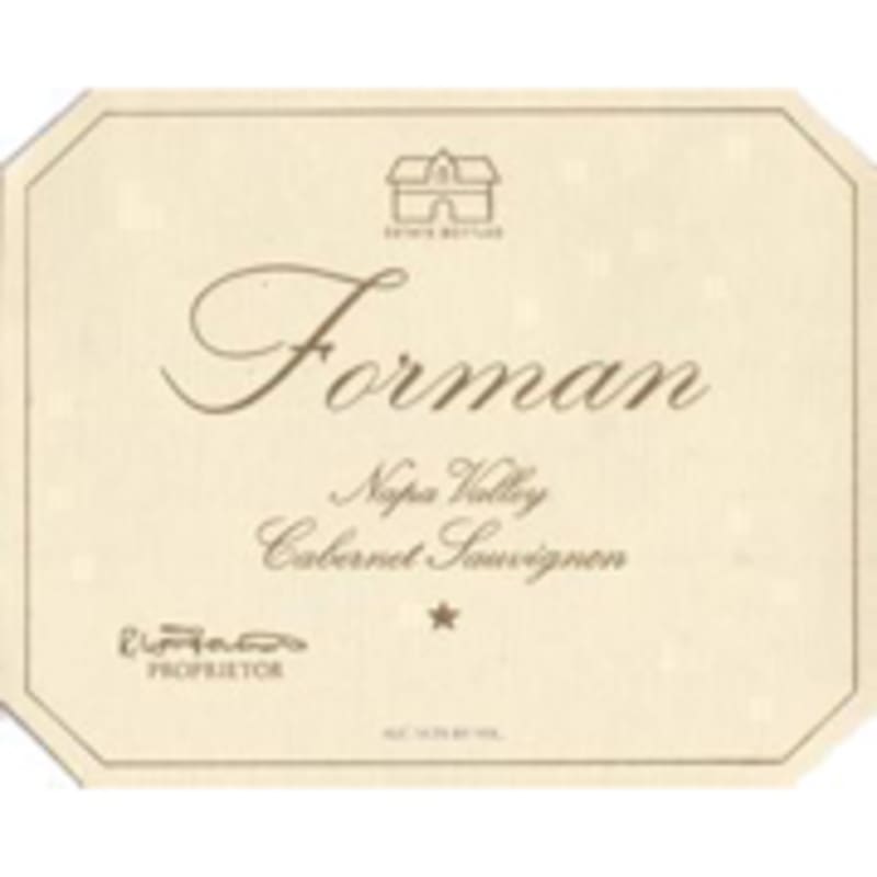 Forman Cabernet Sauvignon 1992 Front Label