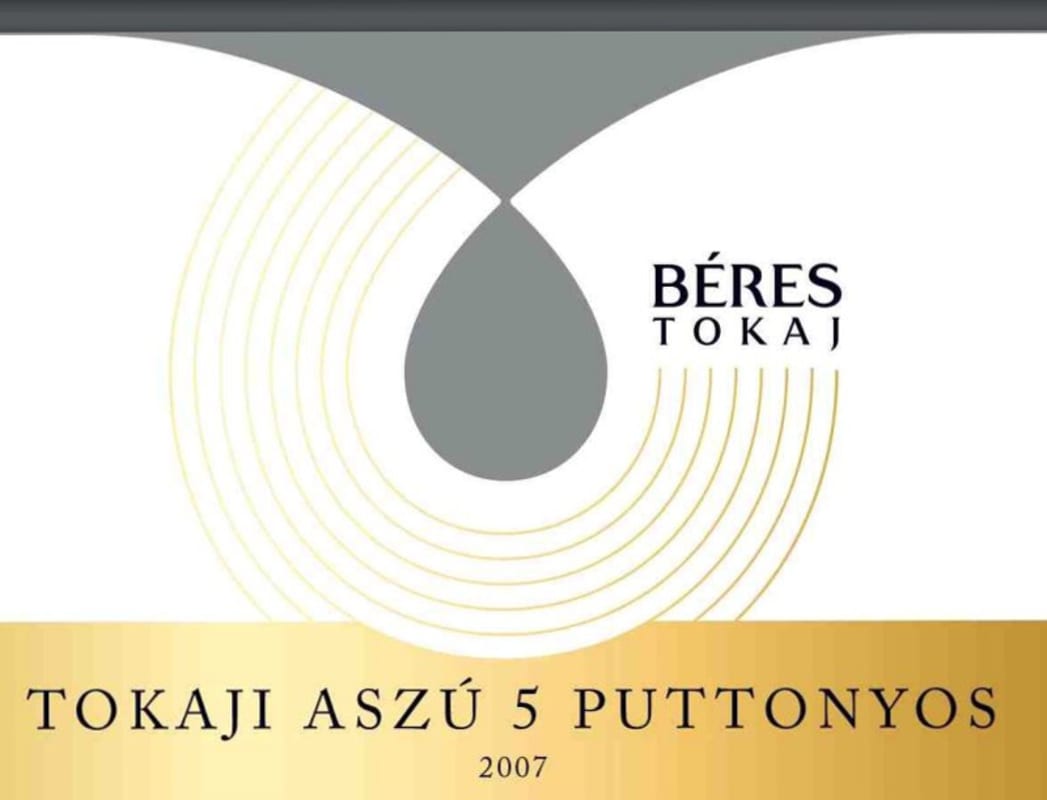 Beres Aszu 5 Puttonyos 2007 Front Label