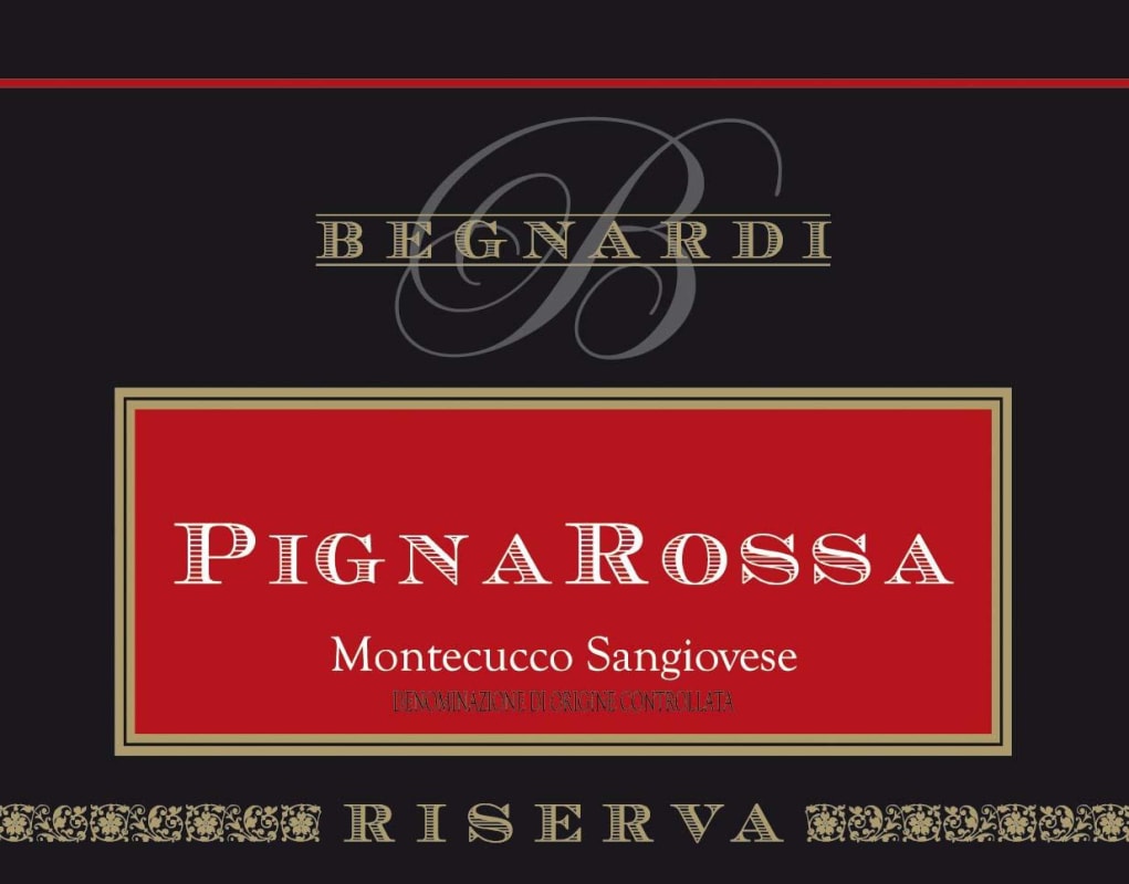 Bergnardi Montecucco Sangiovese Pigna Rossa Riserva 2009 Front Label
