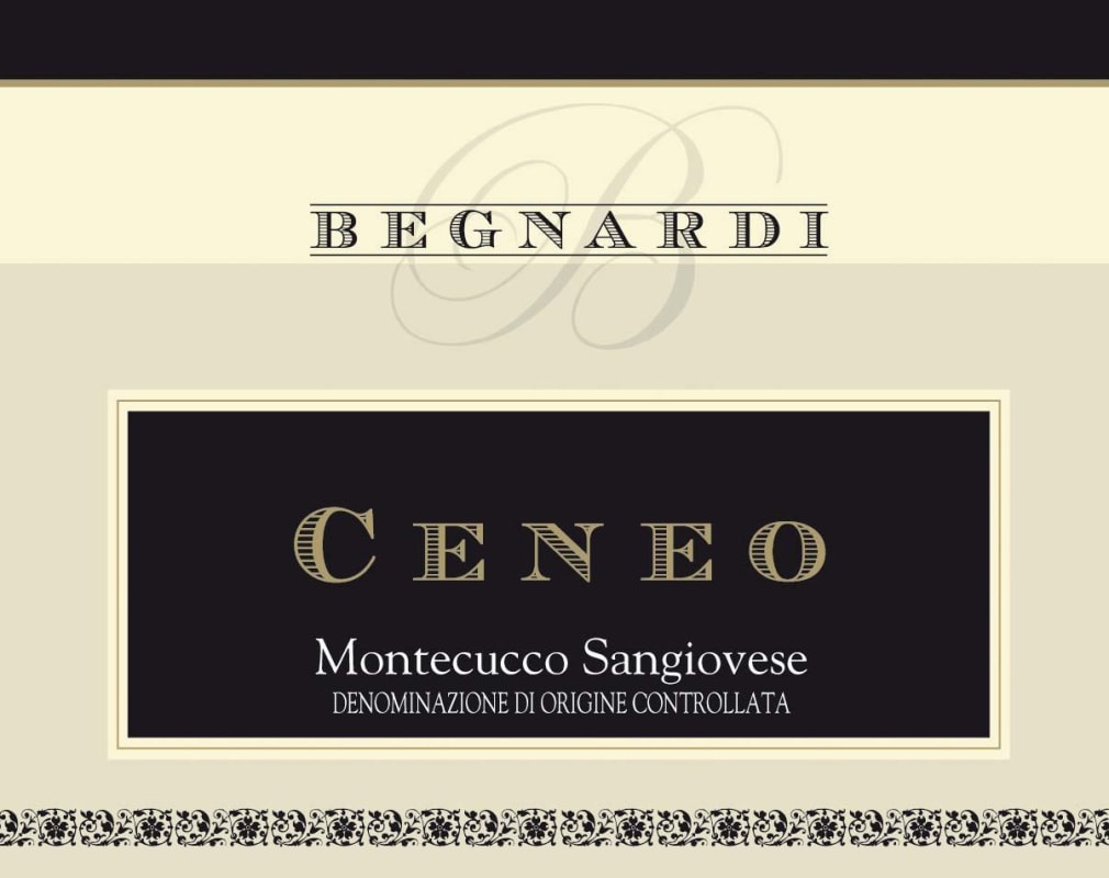 Bergnardi Montecucco Sangiovese Ceneo 2013 Front Label