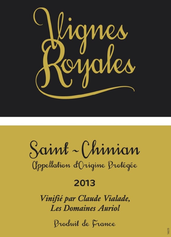 Berlou, Vins & Terroir Saint-Chinian Vignes Royales 2013 Front Label