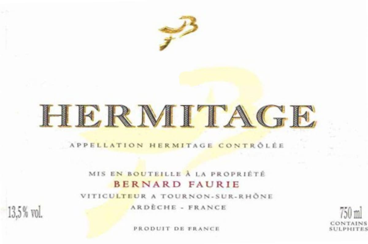Bernard Faurie Hermitage Rouge 2011 Front Label