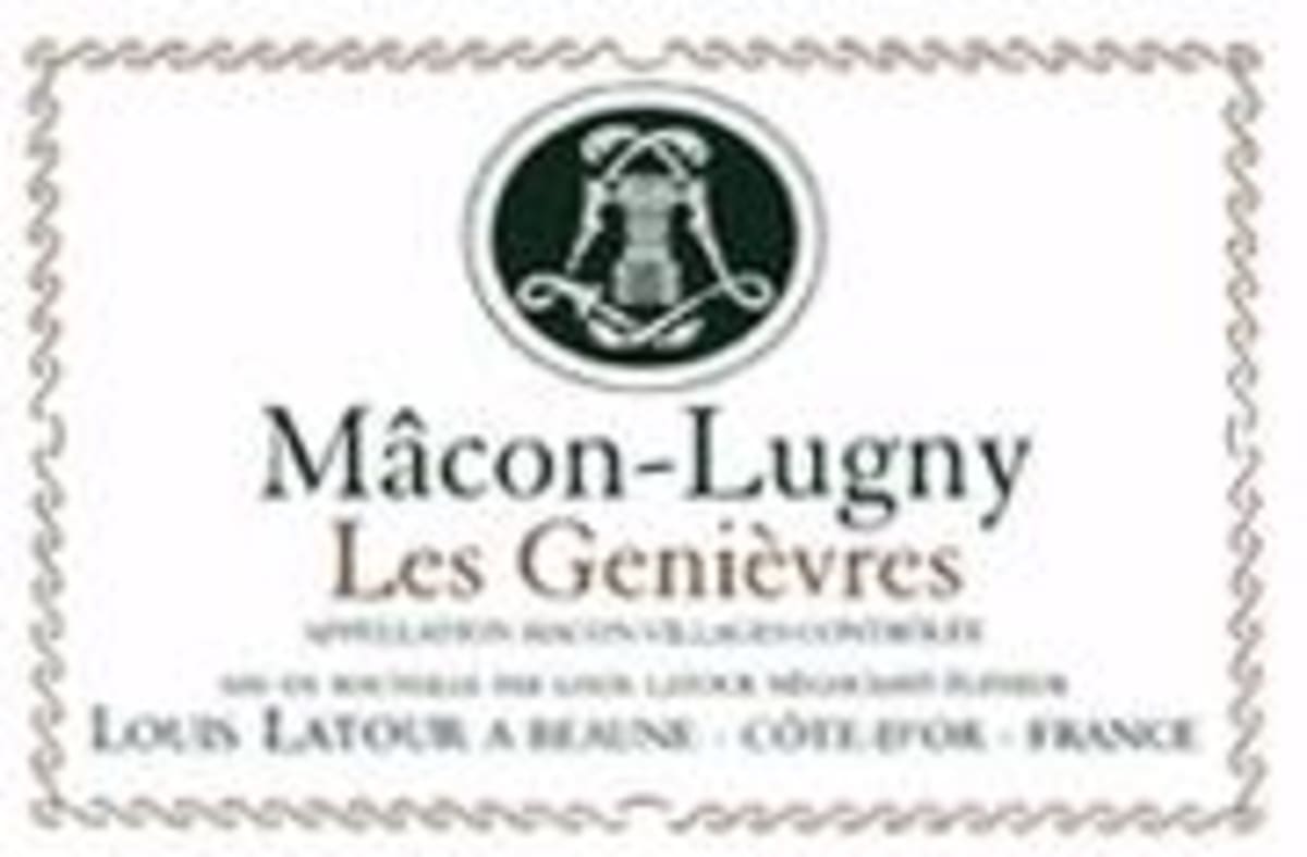 Louis Latour Macon Lugny Genievres 1998 Front Label