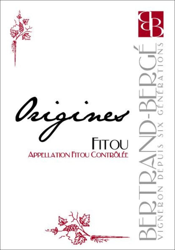 Bertand-Berge Fitou Origines 2014 Front Label