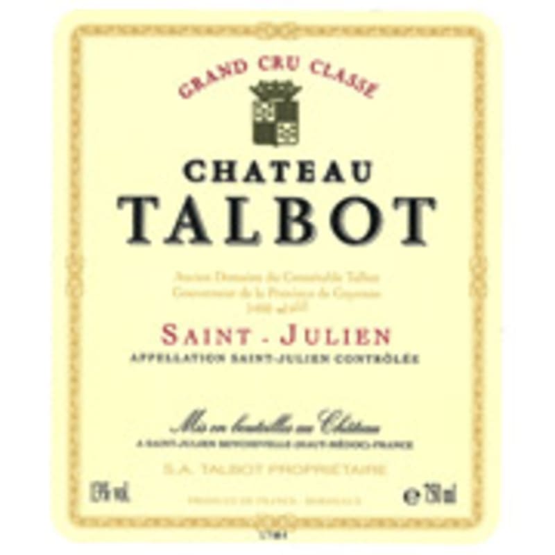 Chateau Talbot 1995 Front Label