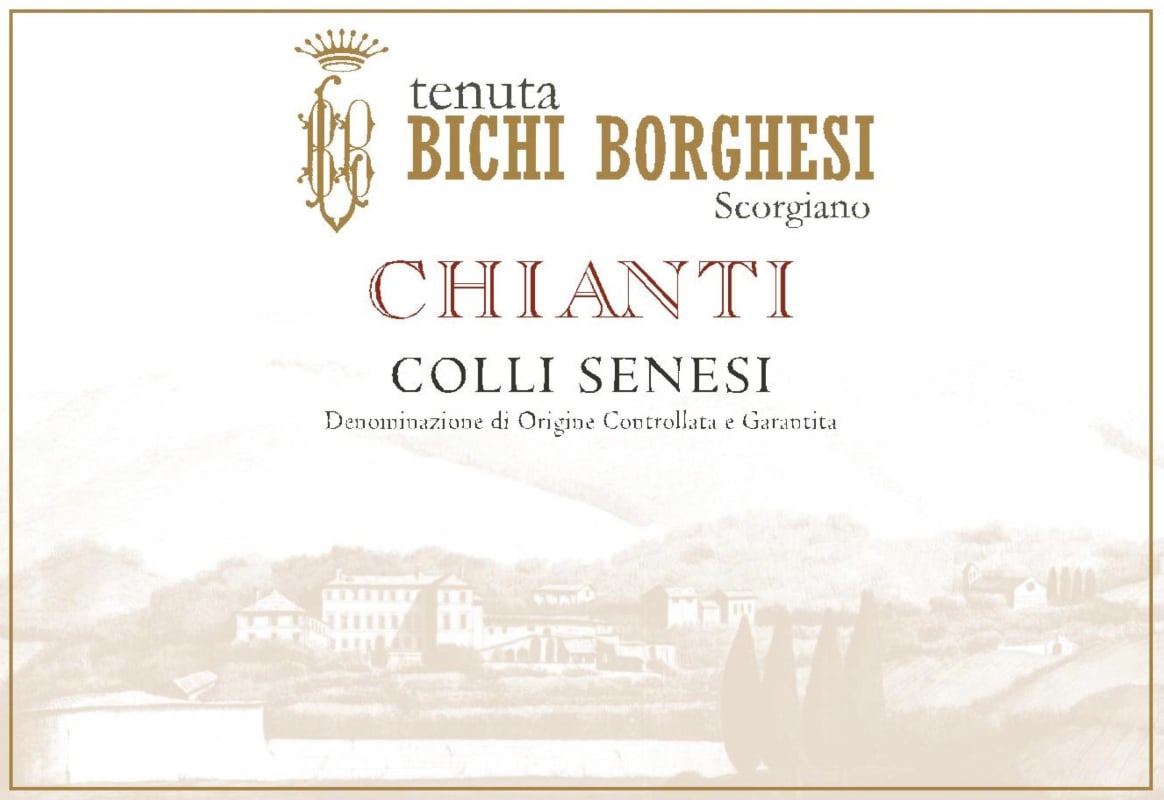 Bichi Borghesi Chianti Colli Senesi 2014 Front Label