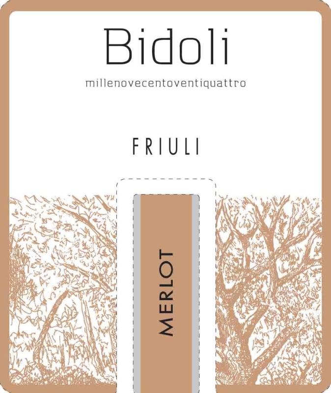 Bidolivini.com Friuli Grave Merlot 2013 Front Label