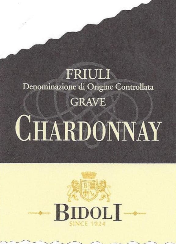 Bidolivini.com Friuli Grave Chardonnay 2013 Front Label