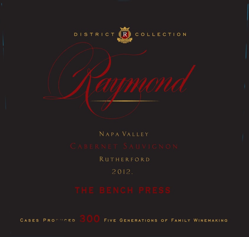 Raymond District Collection The Bench Press Cabernet Sauvignon 2012 Front Label