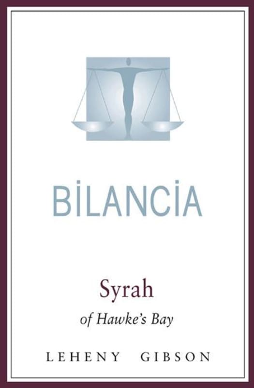Bilancia Limited Syrah 2012 Front Label