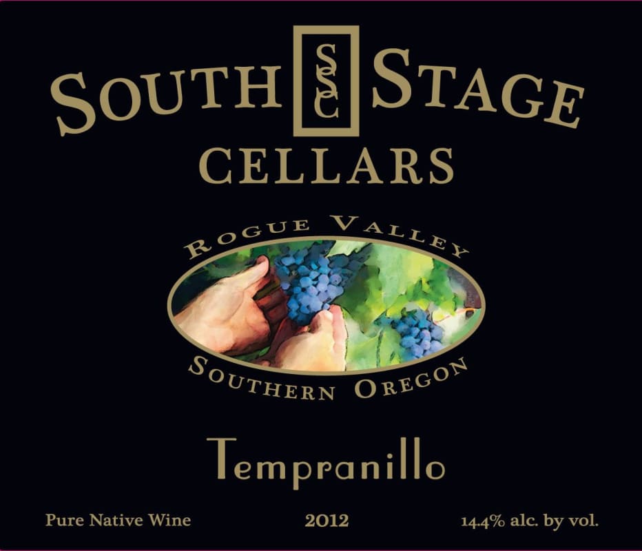 South Stage Cellars Tempranillo 2012 Front Label