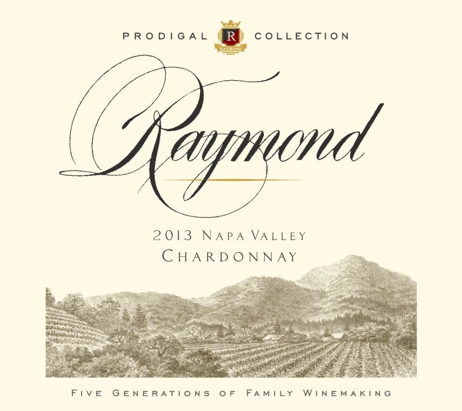 Raymond Prodigal Collection Chardonnay 2013 Front Label