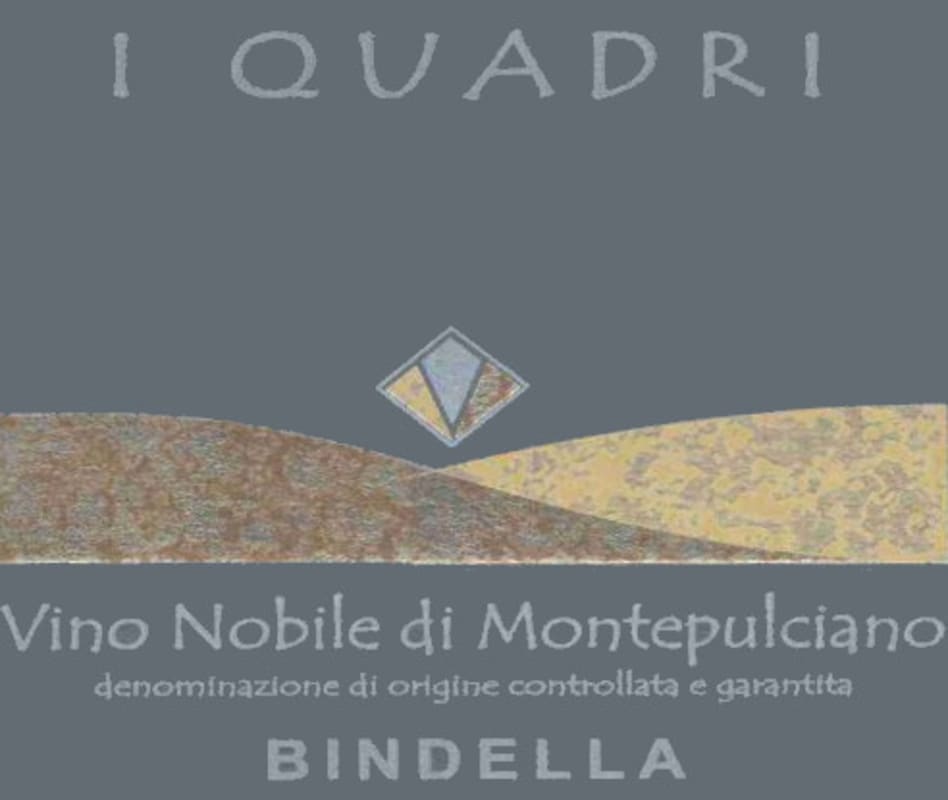Bindella Societa Agricola Vino Nobile di Montepulciano I Quadri 2008 Front Label