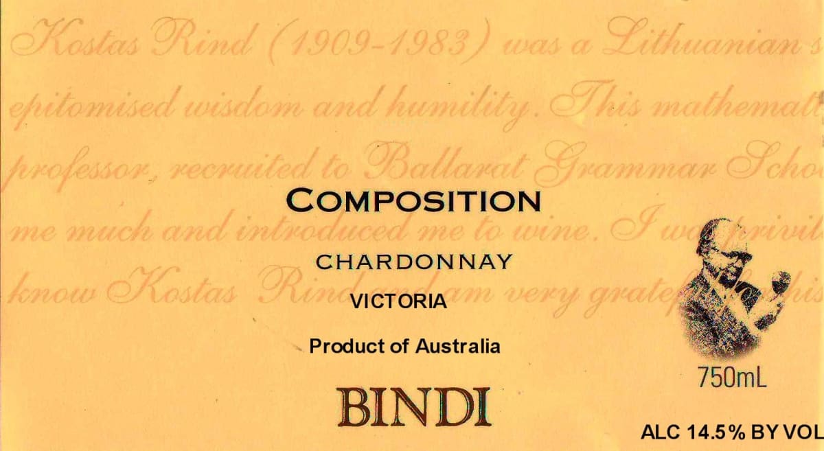 Bindi Wines Composition Chardonnay 2006 Front Label