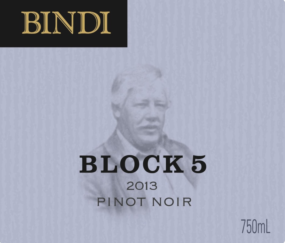 Bindi Wines Block 5 Pinot Noir 2013 Front Label