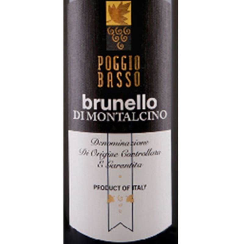 Poggio Basso Brunello di Montalcino 2011 Front Label