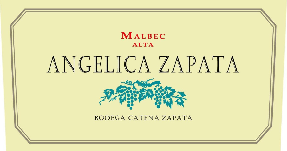 Catena Angelica Zapata Alta Malbec 2008 Front Label