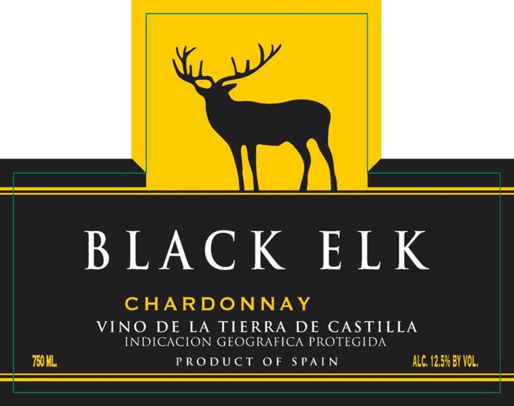 Black Elk Wines Chardonnay 2012 Front Label