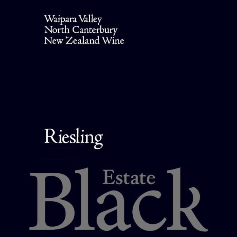 Black Estate Riesling 2013 Front Label