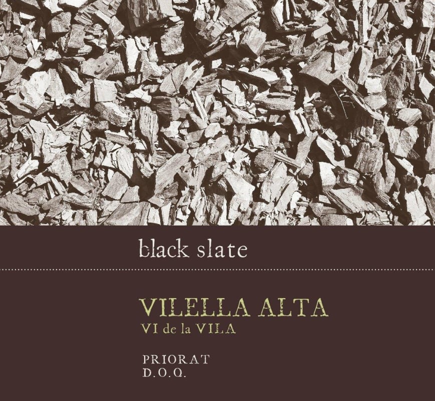 Black Slate La Vilella Alta 2012 Front Label