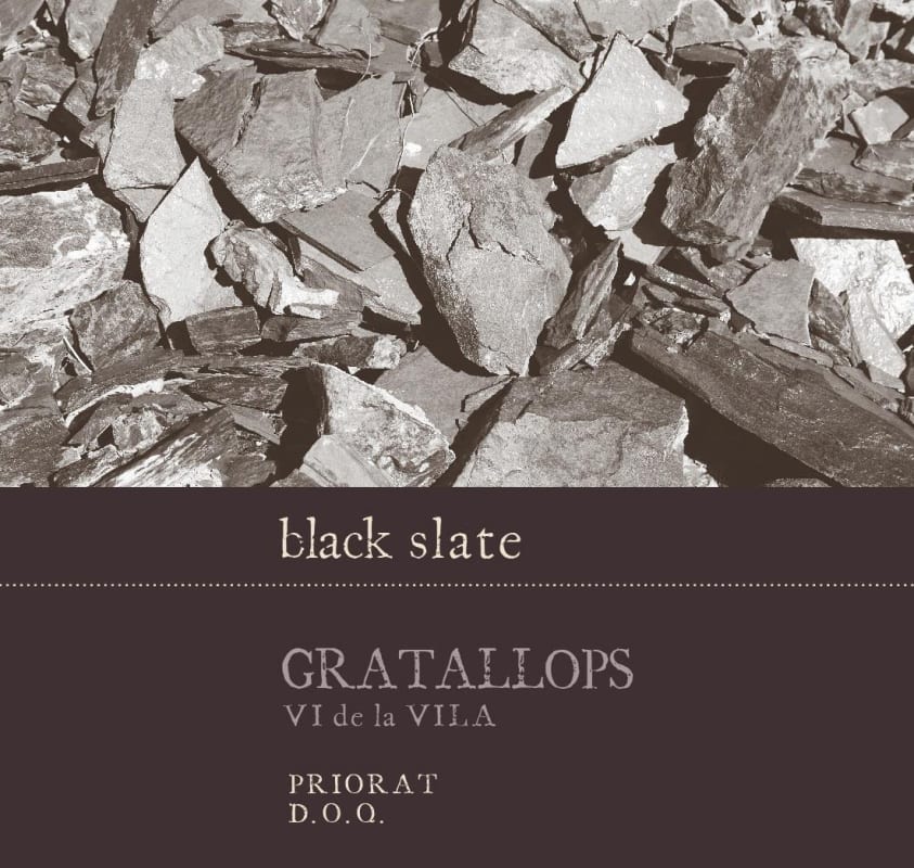 Black Slate Gratallops 2013 Front Label