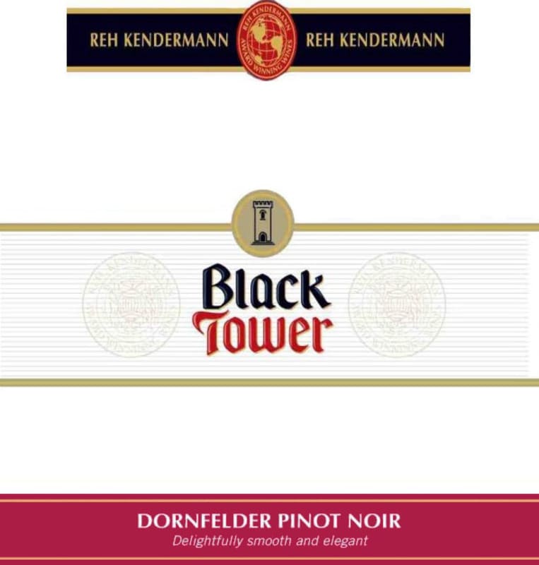 Black Tower Dornfelder Pinot Noir 2013 Front Label