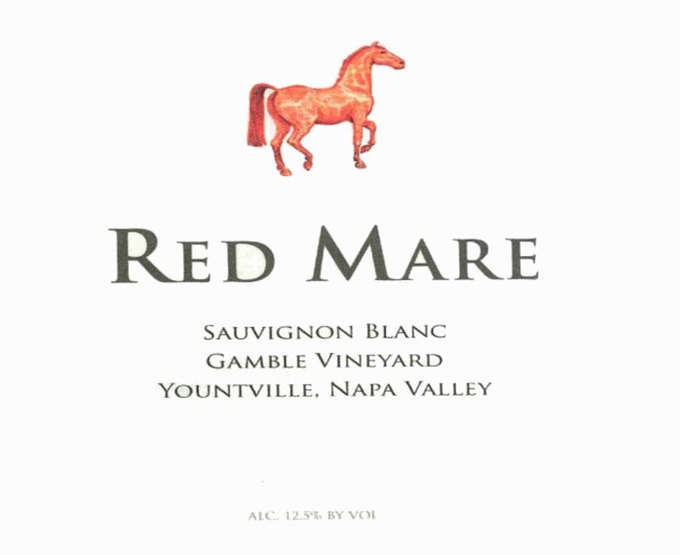 Red Mare Gamble Vineyard Sauvignon Blanc 2015 Front Label
