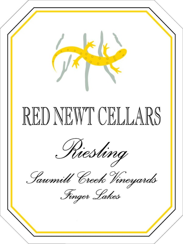 Red Newt Cellars Sawmill Creek Vineyards Riesling 2012 Front Label