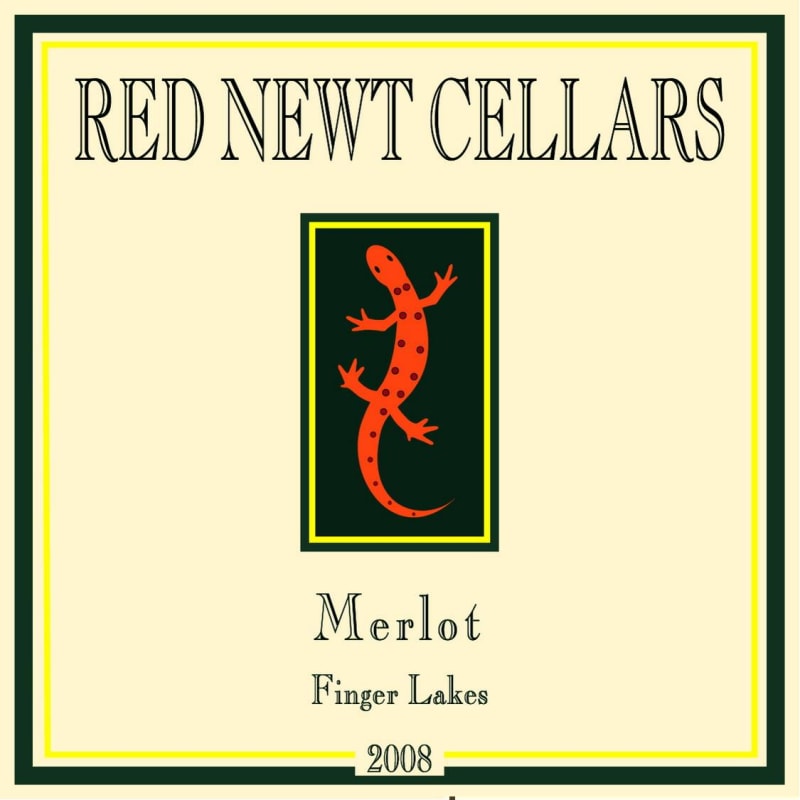 Red Newt Cellars Merlot 2008 Front Label