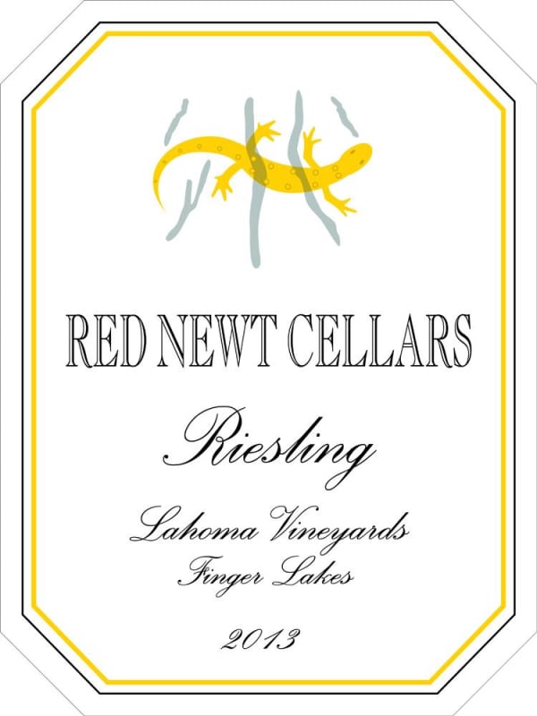 Red Newt Cellars Lahoma Vineyards Riesling 2013 Front Label