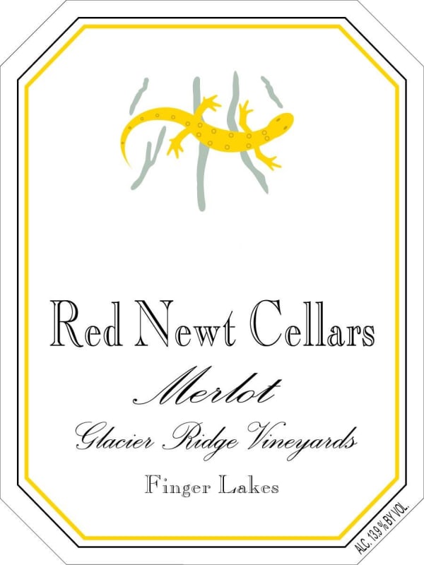 Red Newt Cellars Glacier Ridge Vineyards Merlot 2005 Front Label