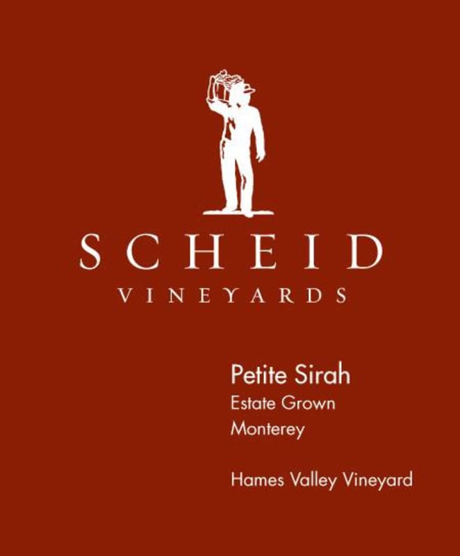 Scheid Vineyards Monterey Petite Sirah 2008 Front Label
