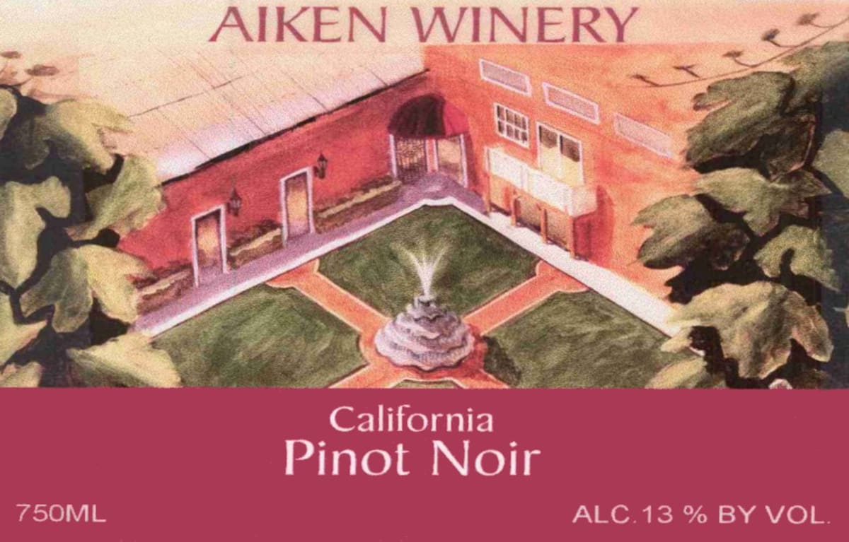 Aiken California Pinot Noir 2014 Front Label