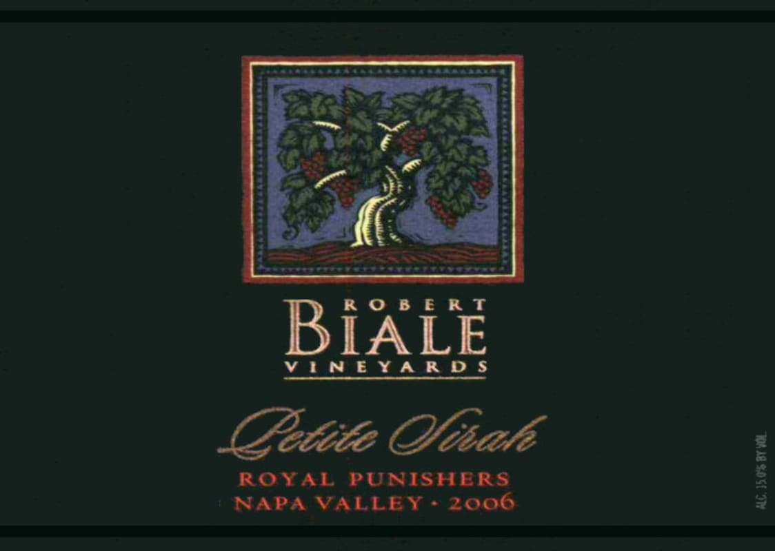 Robert Biale Vineyards Royal Punishers Petite Sirah 2006 Front Label