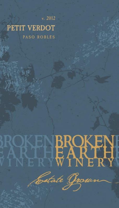 Broken Earth Winery Petit Verdot 2012 Front Label
