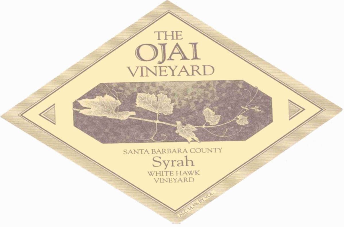Ojai White Hawk Syrah 2013 Front Label