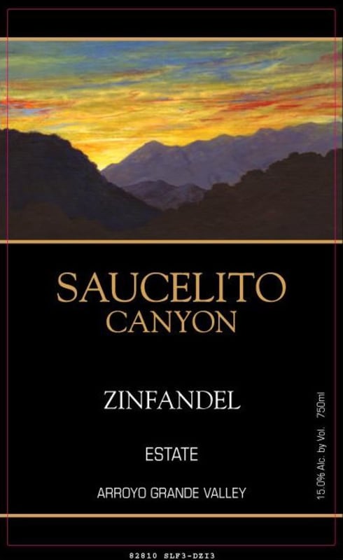 Saucelito Canyon Estate Zinfandel 2004 Front Label