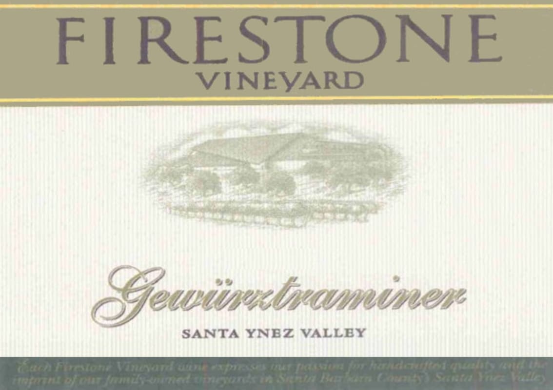 Firestone Gewurztraminer 2005 Front Label