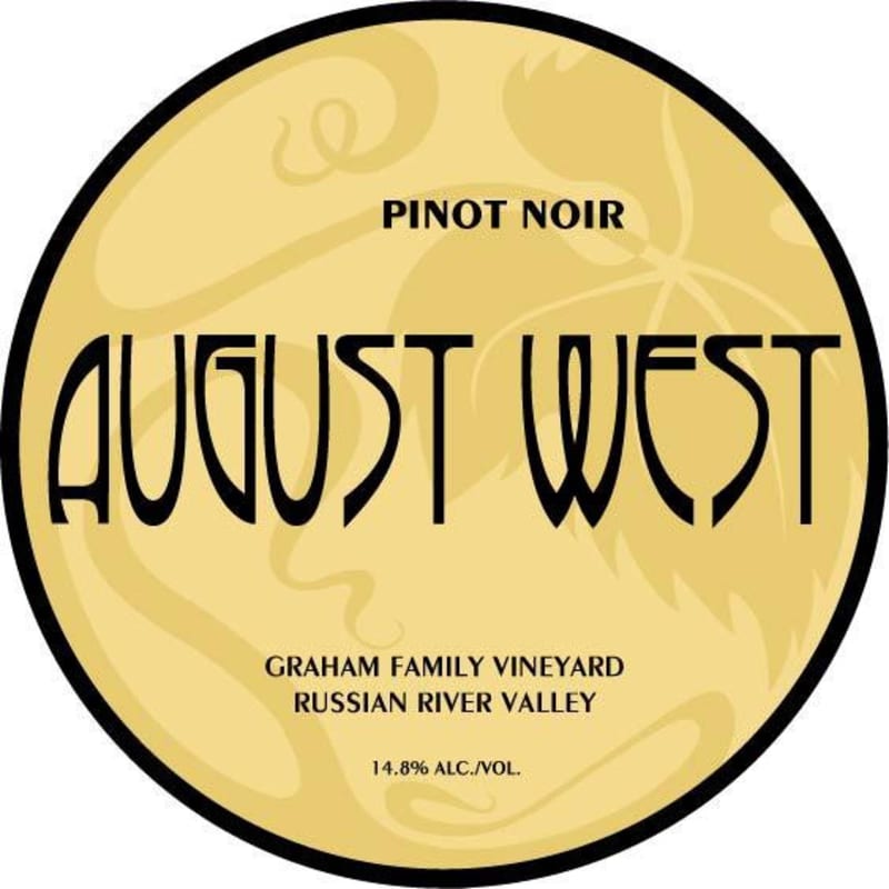 August West Graham Family Vineyard Pinot Noir 2014 Front Label
