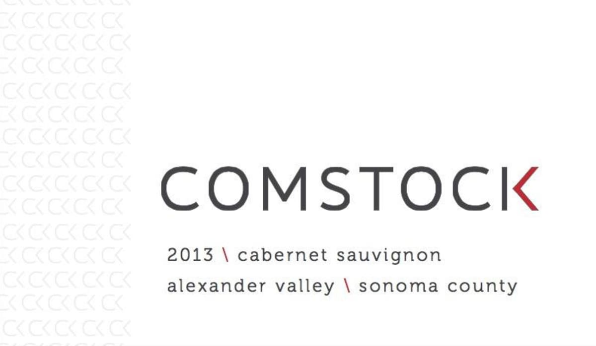 Comstock Wines Cabernet Sauvignon 2013 Front Label