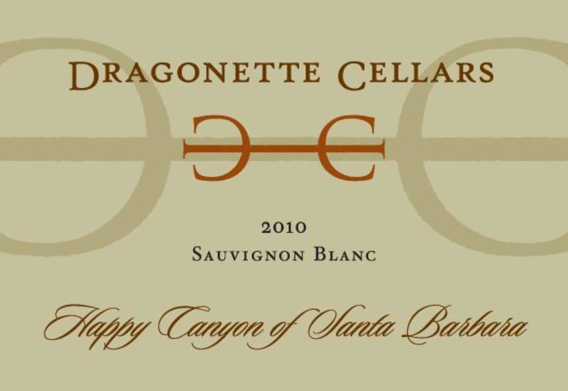 Dragonette Cellars Happy Canyon Sauvignon Blanc 2010 Front Label