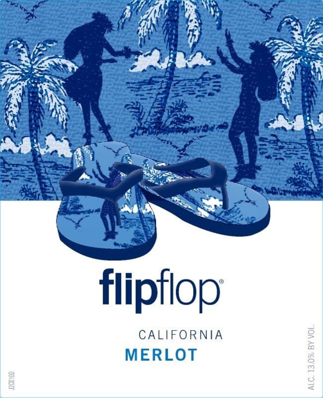 Flipflop Wines Merlot 2013 Front Label