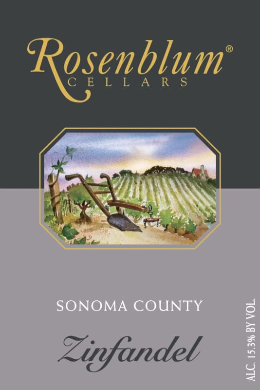Rosenblum Cellars Sonoma County Zinfandel 2009 Front Label
