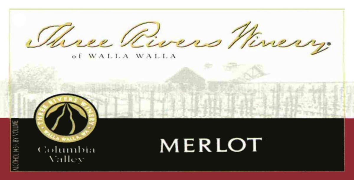 Three Rivers Columbia Valley Merlot 2006 Front Label